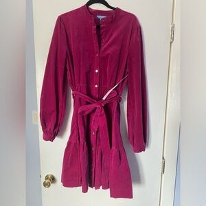 Draper James RSVP fuchsia corduroy dress XL NWT